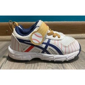 ASICS Contend Infant's K5 Baseball White Sneakers Walking Shoes